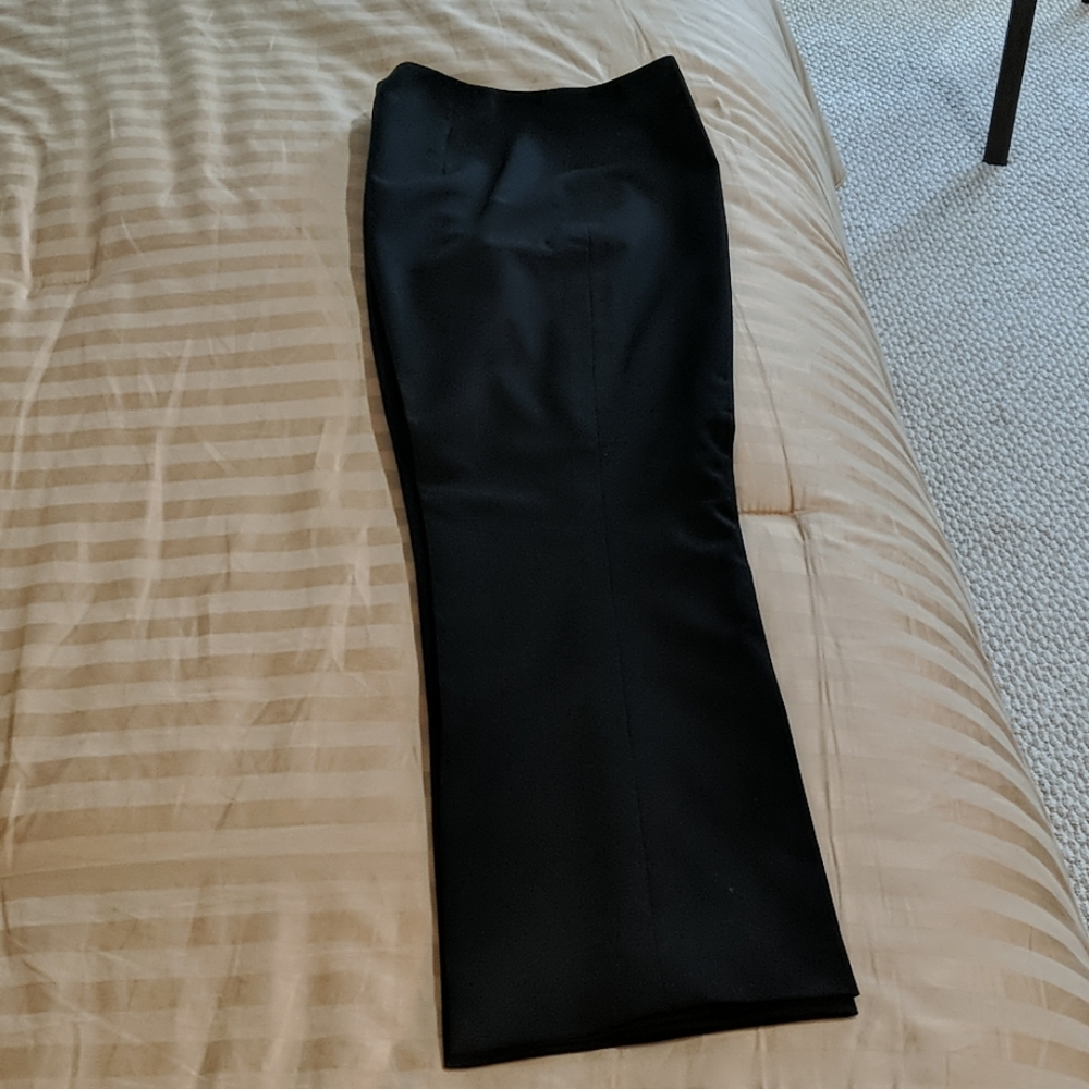 Black Carlisle wool pants